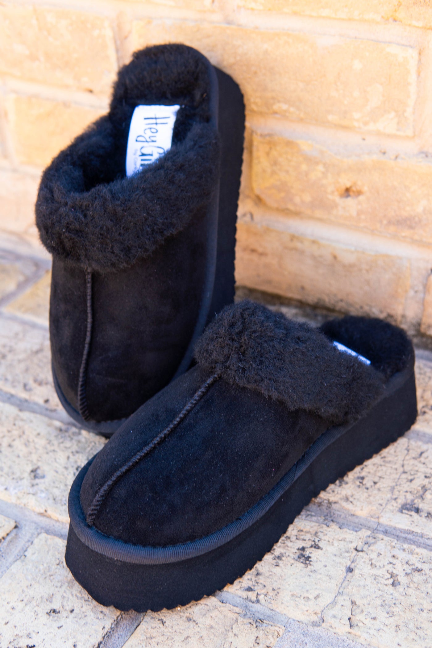 Cuddle Up Black Faux Suede