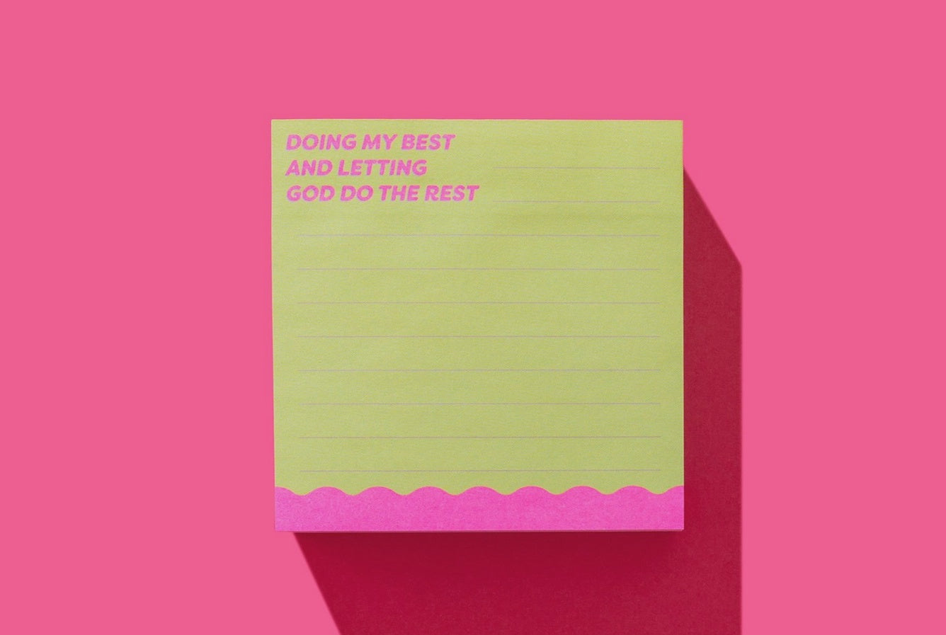 "Doing My Best" Sticky Notes Pad