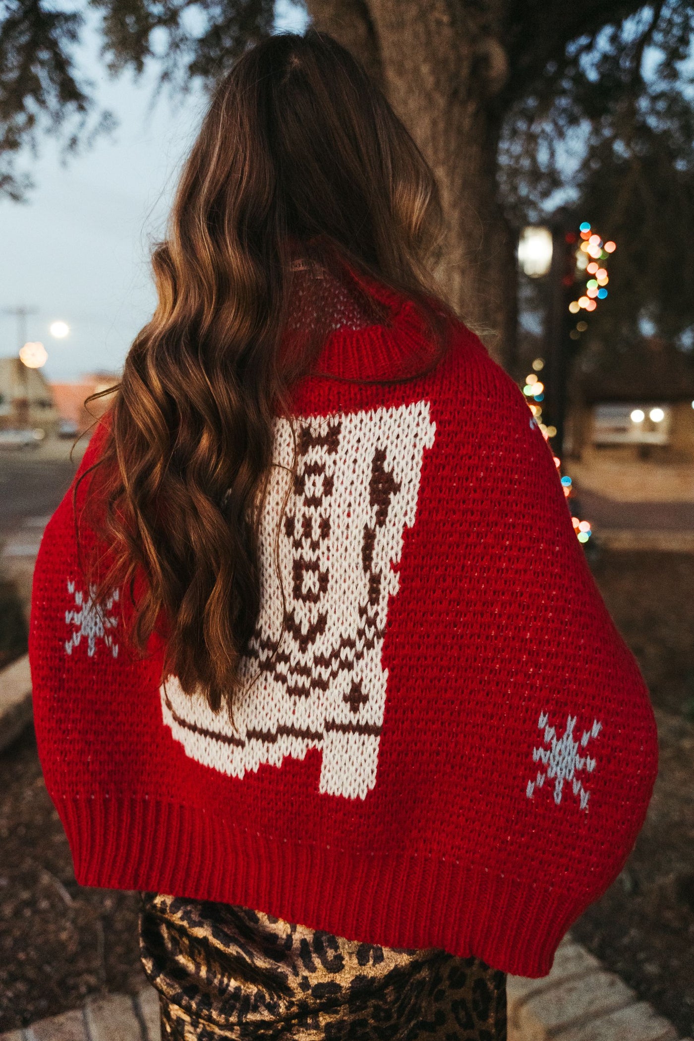 Cherry Red Howdy Sweater BRW2284-1