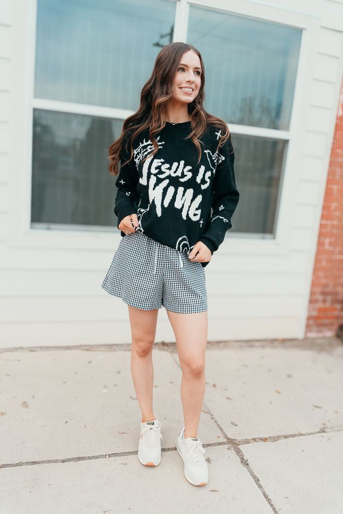 Jesus is King Jacquard Sweater