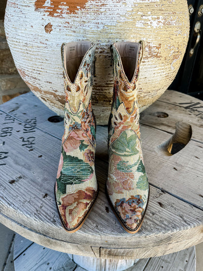 The Sorrel Floral Western Bootie