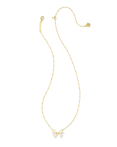 Kendra Scott Blair Bow SM Gold Necklace