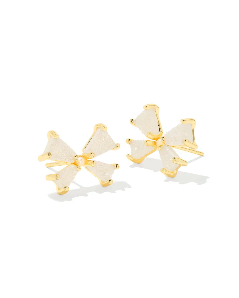 Kendra Scott Blair Small Bow Gold Studs