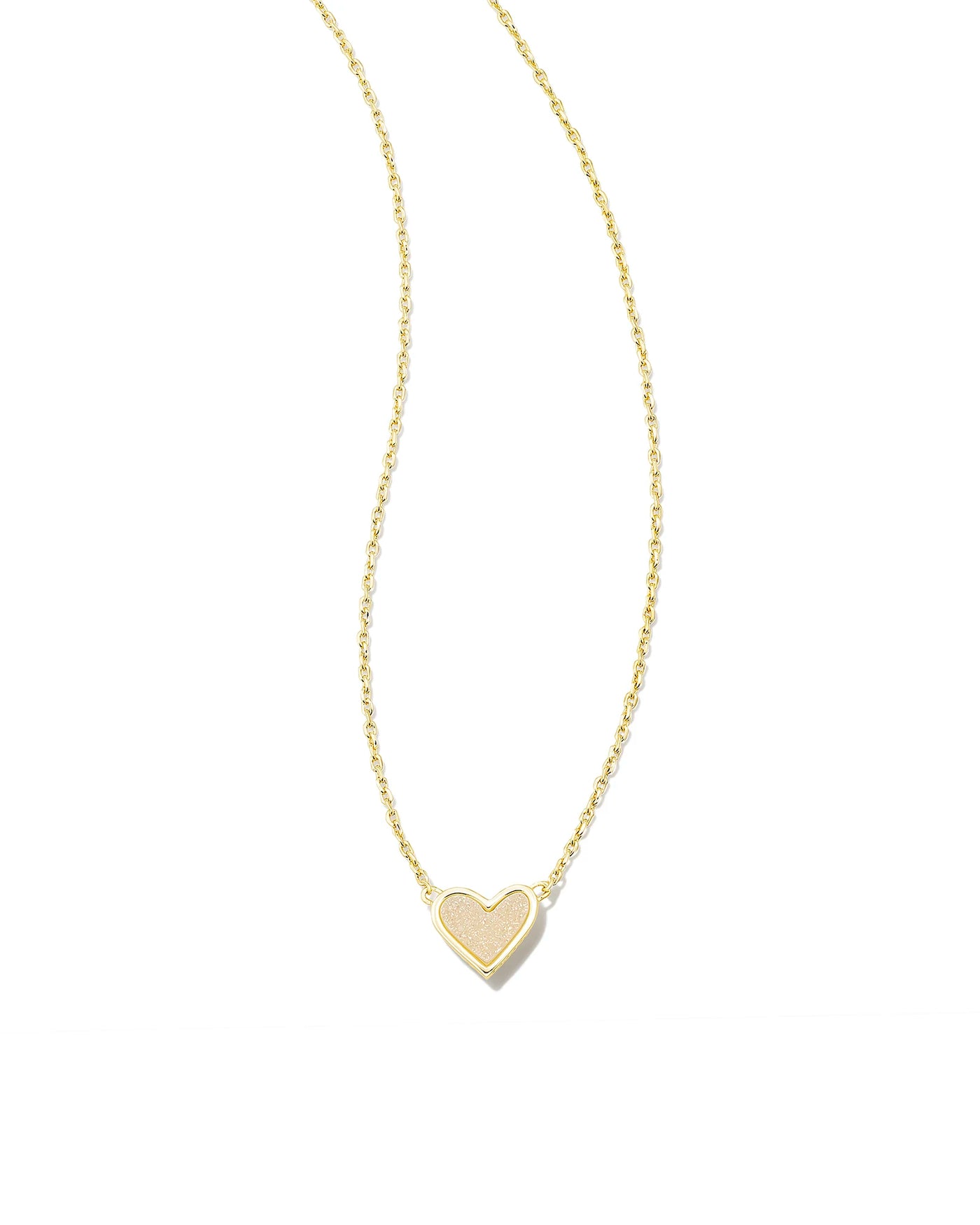 KS Framed Ari Heart Gold Pendant Necklace