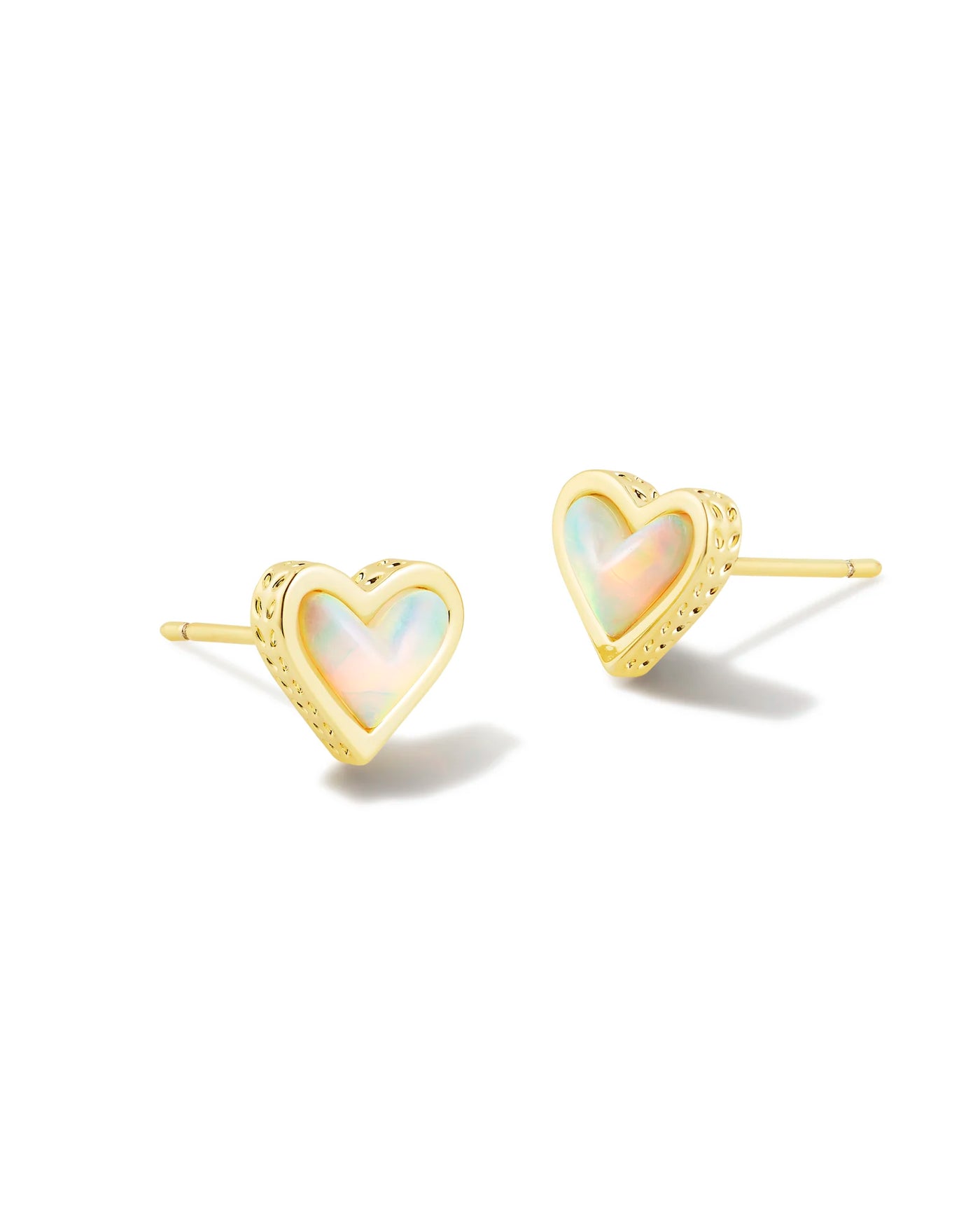 Kendra Scott Framed Ari Heart Gold Stud Earrings