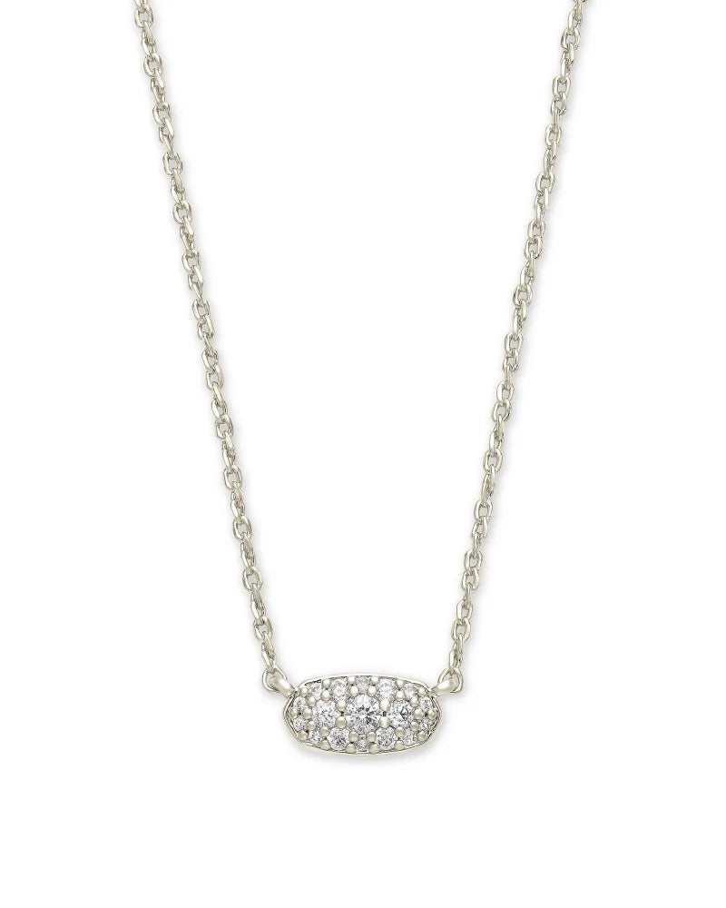 Kendra Scott Grayson Pendant Rhodium Necklace