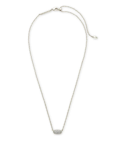 Kendra Scott Grayson Pendant Rhodium Necklace