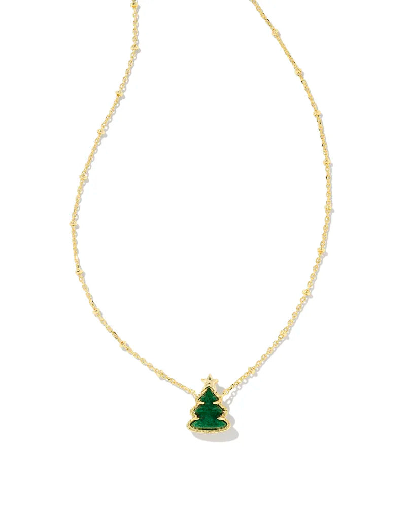 Kendra Scott Holiday Tree Gold Necklace