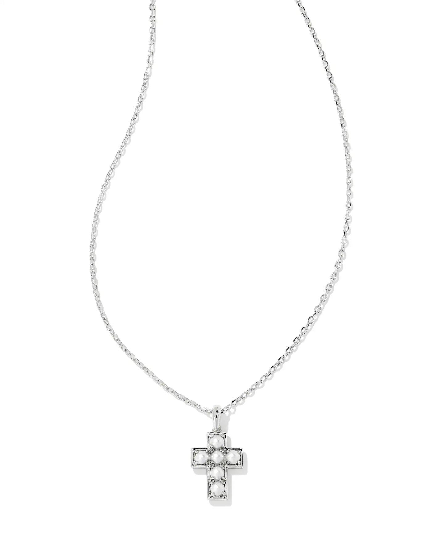 Kendra Scott Pearl Cross Pendant Necklace