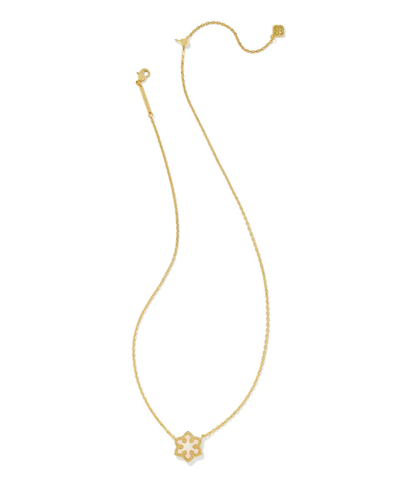 Kendra Scott Snowflake Pendant Gold