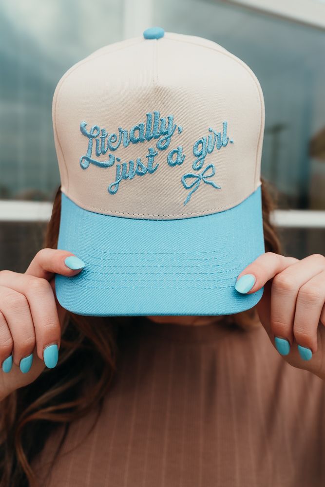 Literally Just a Girl Canvas Cap