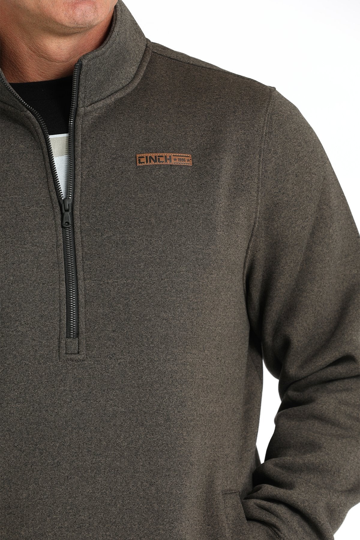 Cinch MNS 1/2 Zip Pullover Brown MWK1913002