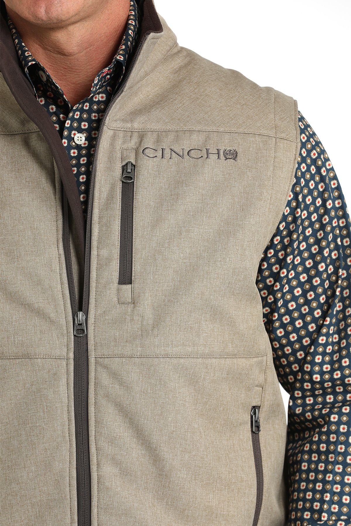 Cinch MNS Stone Bonded Vest with Concealed Carry Pocket MWV1541009