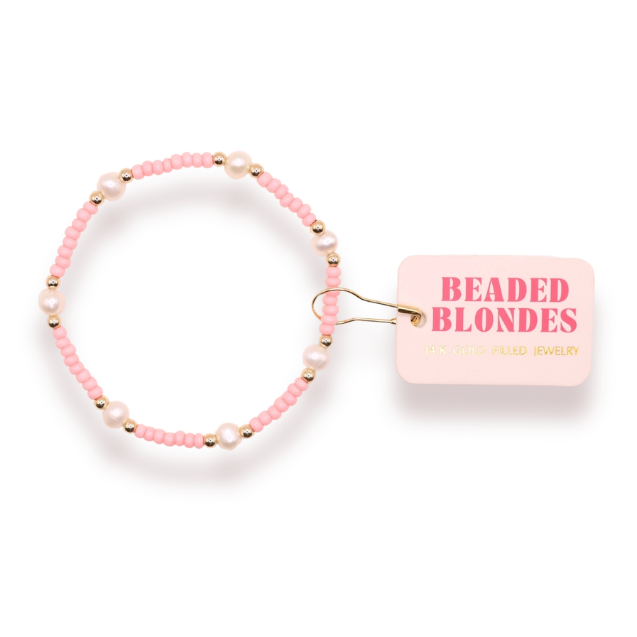 Pastel Pink Pearl Bracelet