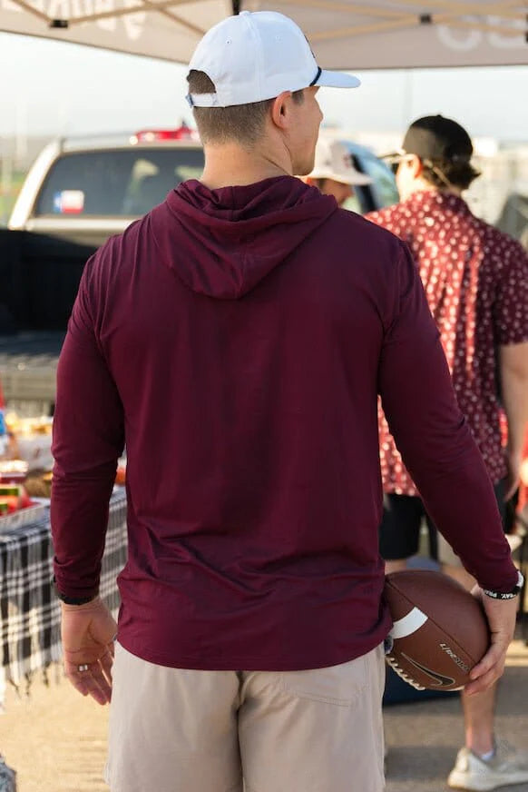 Burlebo Maroon Performance Hoodie