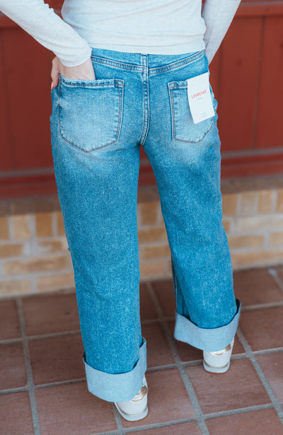 Rosy High Rise Cuff Jeans LV1459