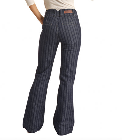 WMS Stripe Jacquard Trouser Dk