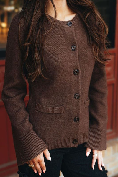 Chesnut Brown Tyler Cardigan