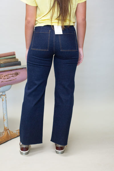 P3584 Denim Wide Leg Jean