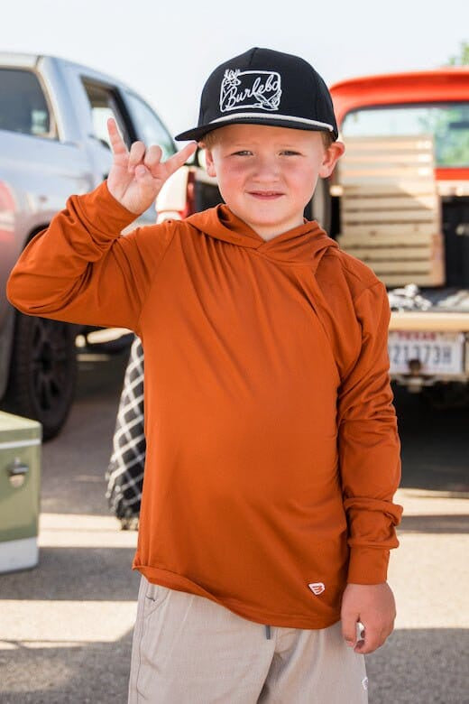 Burlebo Youth Orange Performance Hoodie