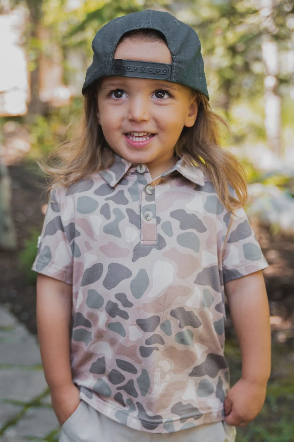 Burlebo Youth Pintail Camo Polo